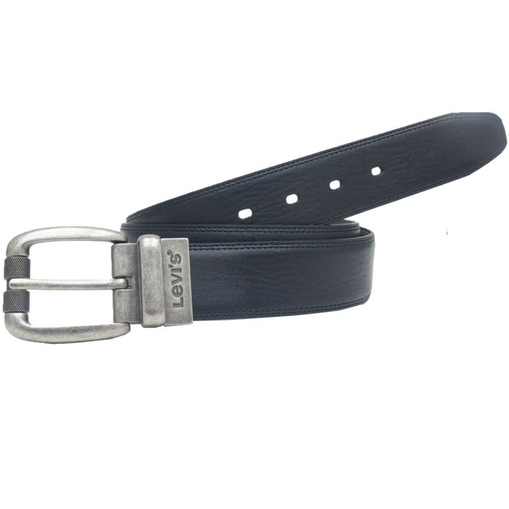 Levi's  Bridle Reversible Belt With Textured Roller Buckle