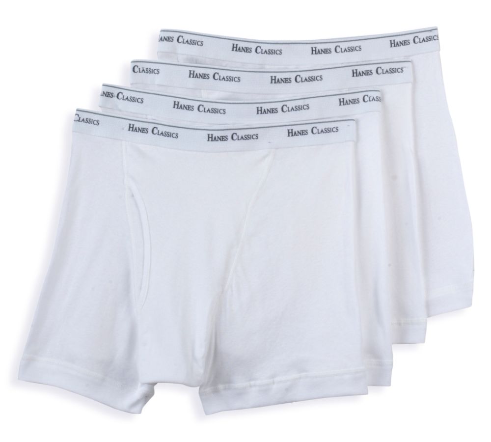 Hanes Classics 4pk White Boxer Brief at Sears.com