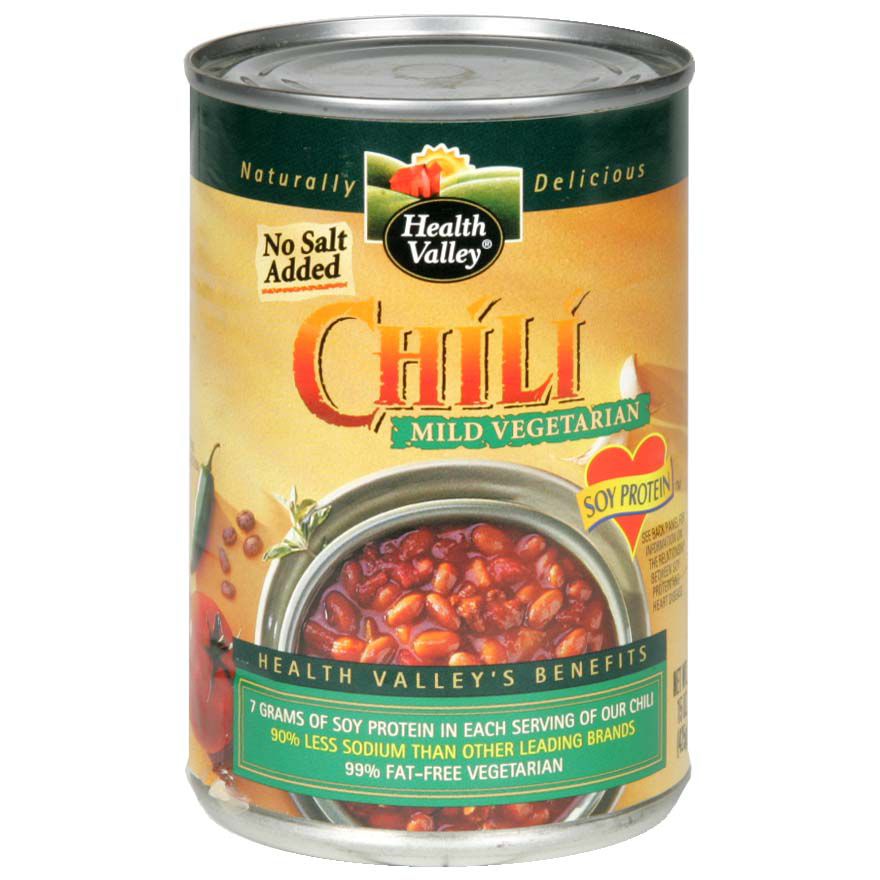 Health Valley Chili, Mild Vegetarian, 15 oz (425 g)  (Box of 12)