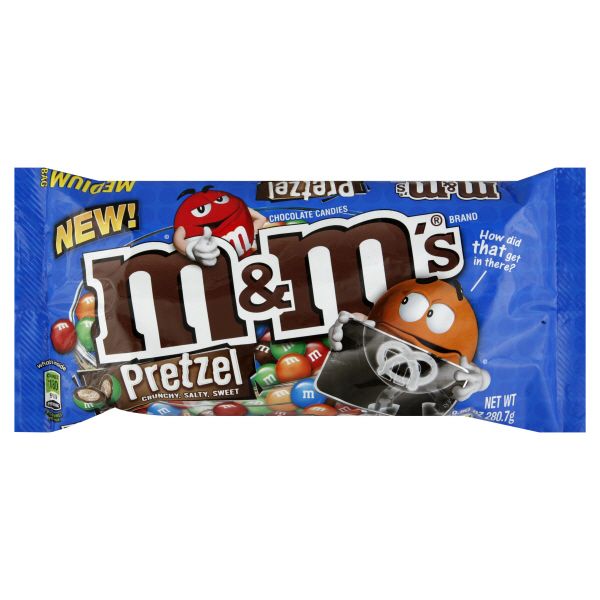 M&M's Chocolate Candies, Pretzel,  Medium Bag, 9.9 oz (280.7 g)