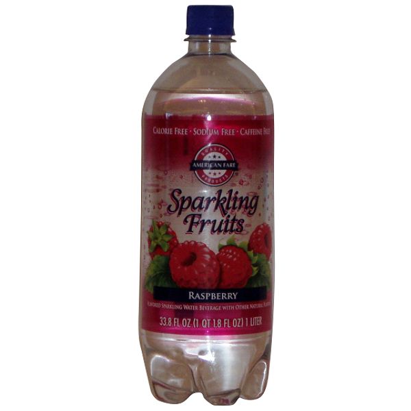 American Fare Sparkling Fruits Raspberry 33.8 Fluid Ounce Plastic 10209811
