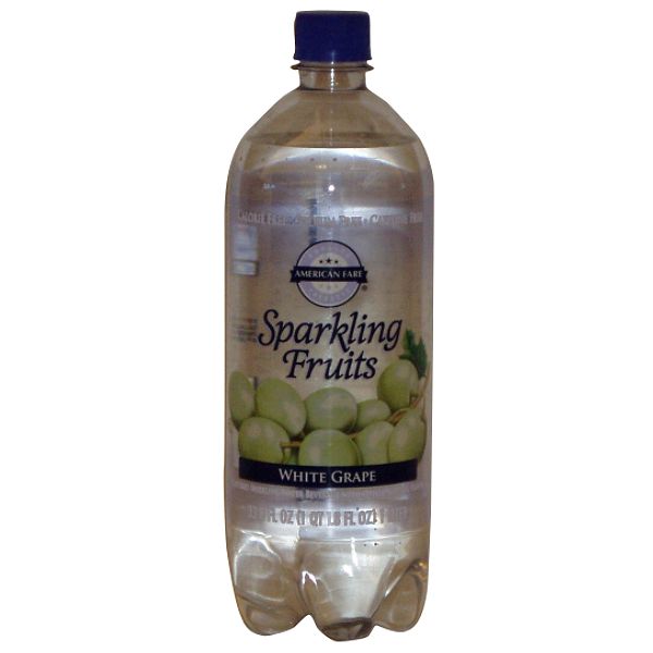 American Fare Sparkling Fruits White Grape 33.8 Fluid Ounce Plastic 10212611