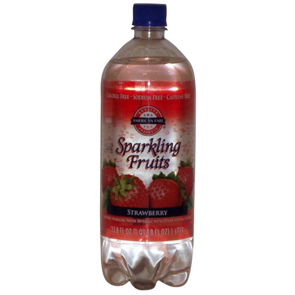 American Fare Sparkling Fruits Strawberry 33.8 Fluid Ounce Plastic 10253111