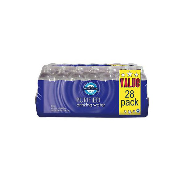 American Fare Drinking Water Purified 16.9 Fluid Ounce Plastic Bottle 29891