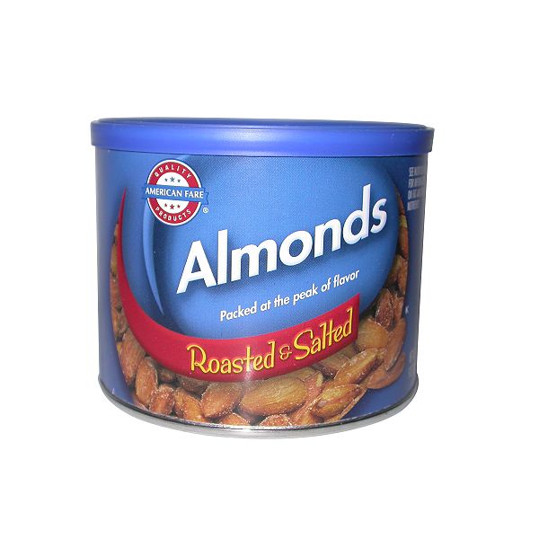 American Fare Roasted And Salted Almonds 9 Ounce Can 25907911