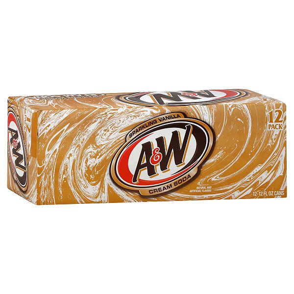 A&w Cream Soda, Sparkling Vanilla, Cool Pack, 12 - 12 Fl Oz (355 Ml) 27591711