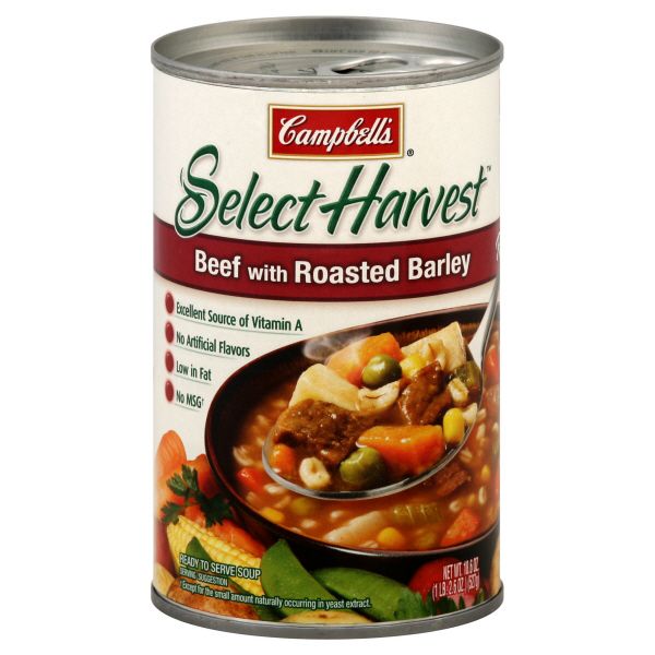Campbell's Select Harvest Soup, Beef with Roasted Barley, 18.6 oz (1 lb 2.6 oz) 527 g at Kmart.com