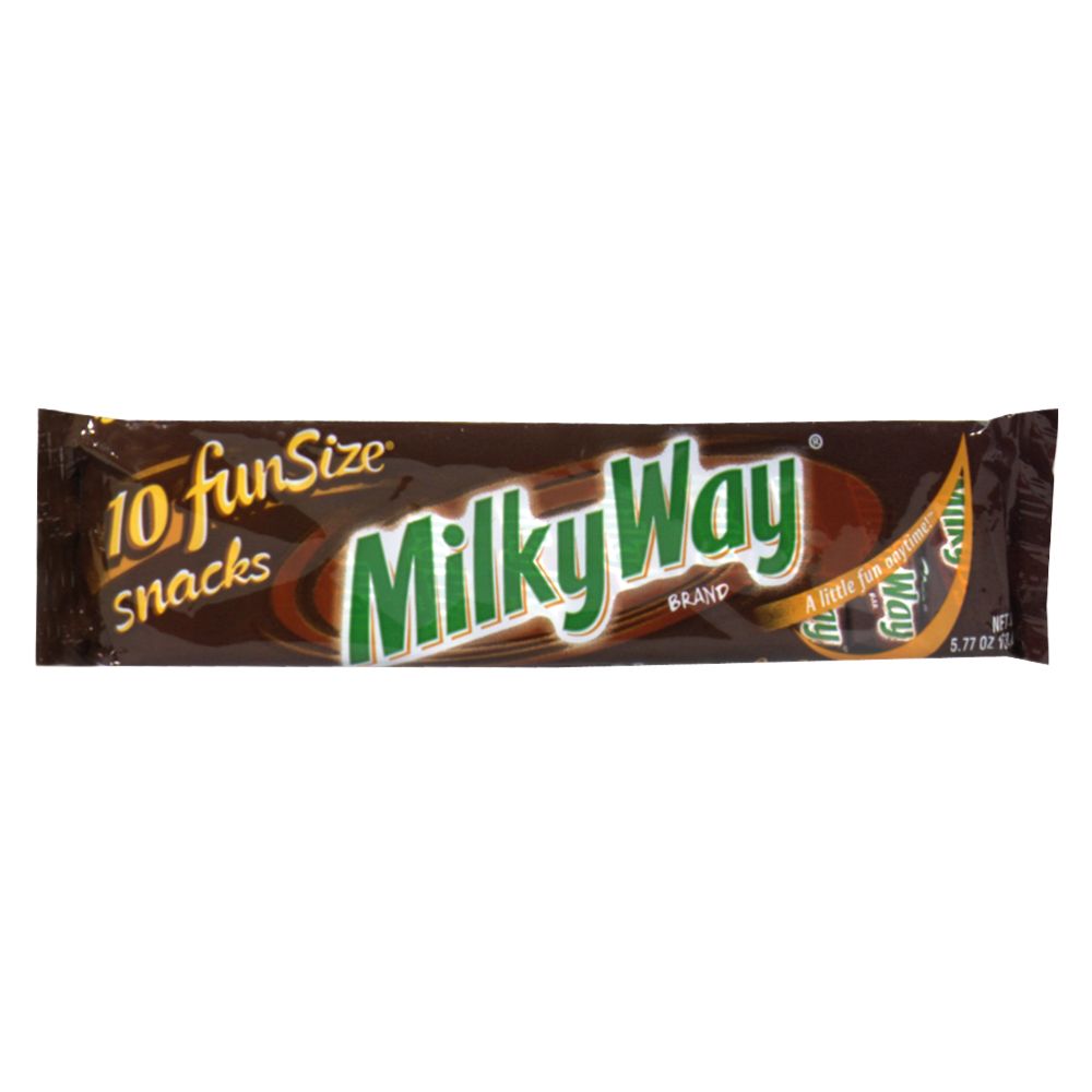 Milky Way&nbsp; Candy Bars, Snack Size, 10