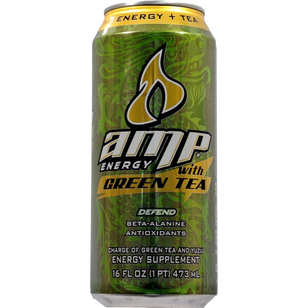 Amp Energy Green Tea 16 Fl Ounce 3134