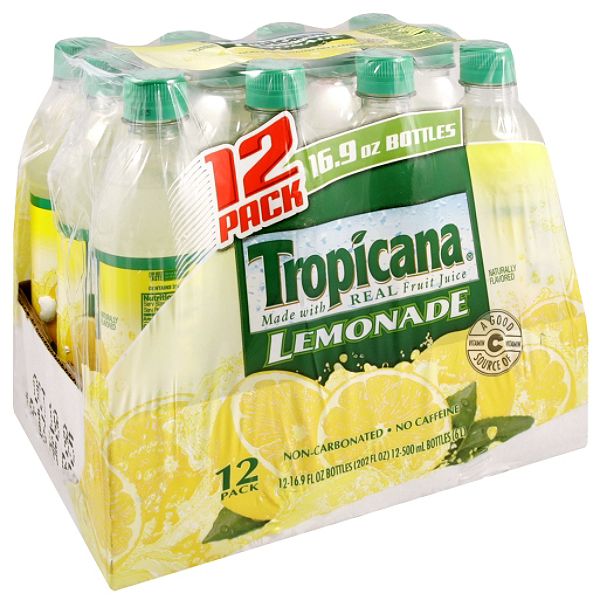 Tropicana Lemonade 12 16 9 Fl Oz 500 Ml Bottles 202 Fl Oz 6 L 033W353037110001P Tropicana 35303711