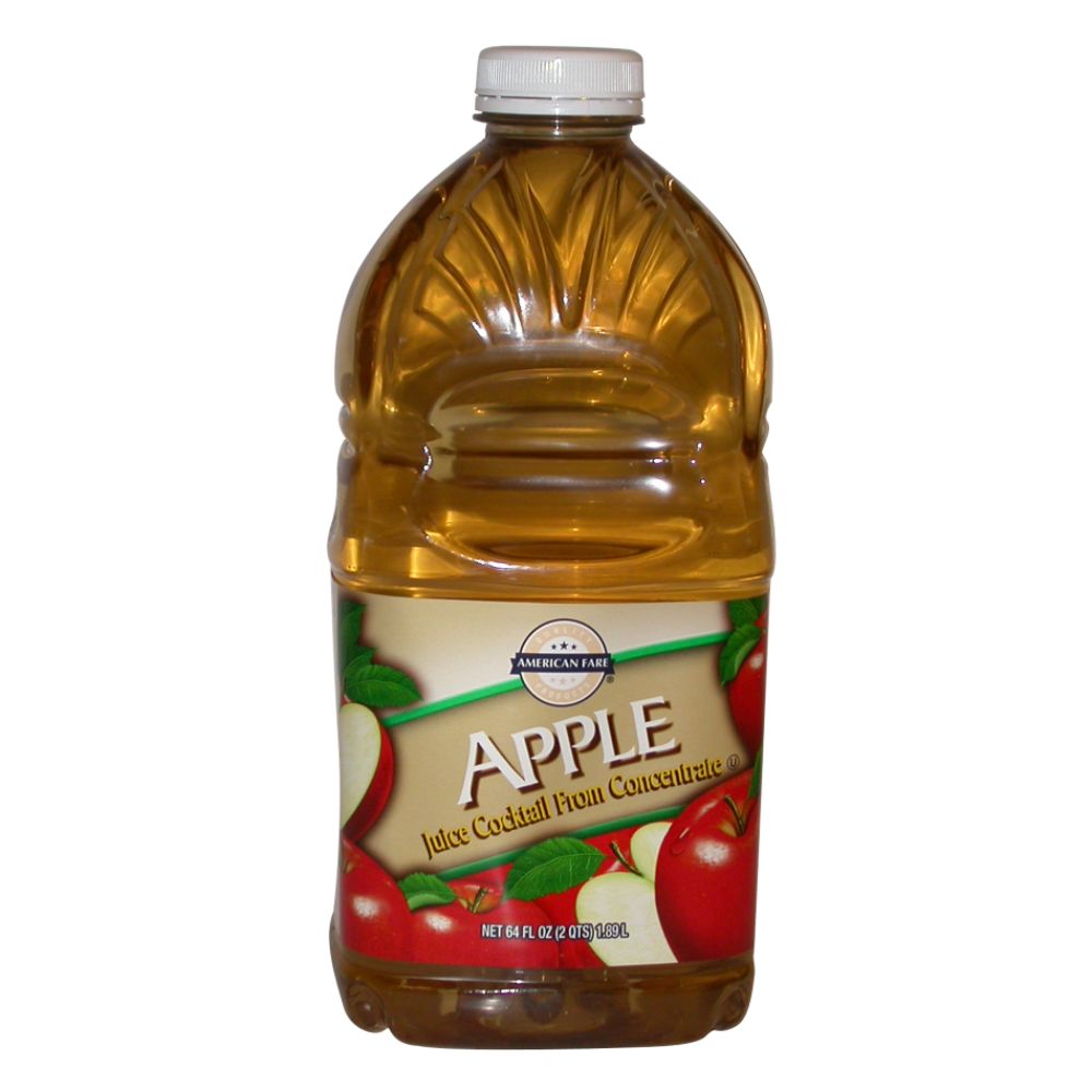 American Fare Apple Juice Cocktail From Concentrate 64 Fluid Ounce Plastic Bottle