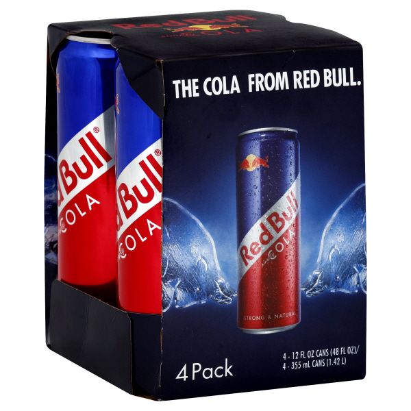 Red Bull Simply Cola, 4 - 12 fl oz (355 ml) cans [48 fl oz (1.42 l)]