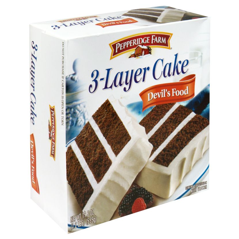 Pepperidge Farm 3Layer Cake, Devil's Food, 19.6 oz (1.2 lbs) 555 g