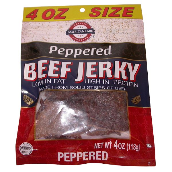 American Fare Premium Beef Jerky Peppered 4 Ounce 57266111