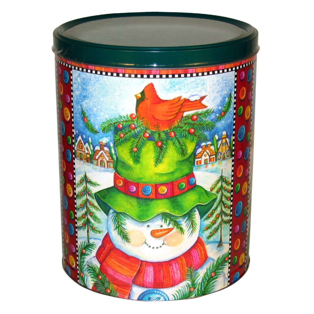 Snowman Cardinal Popcorn Tin at Kmart.com