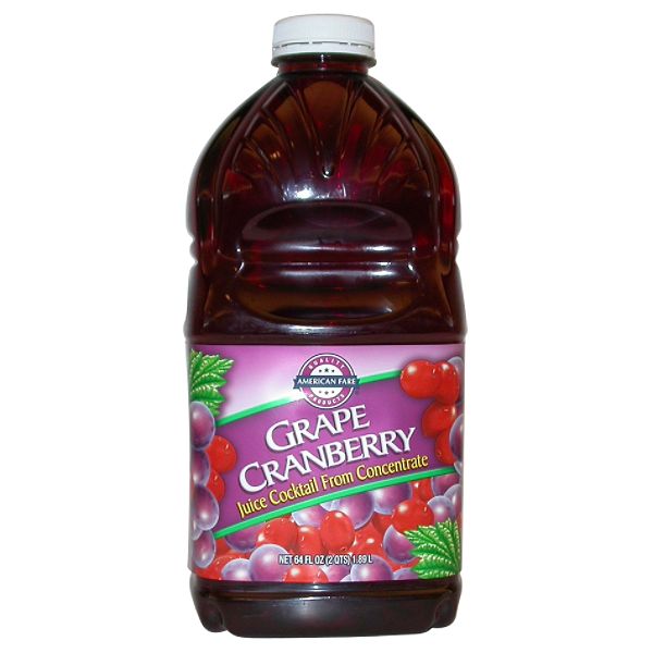 American Fare Grape Cranberry Juice Cocktail 64 Fluid Ounce Plastic 58518711