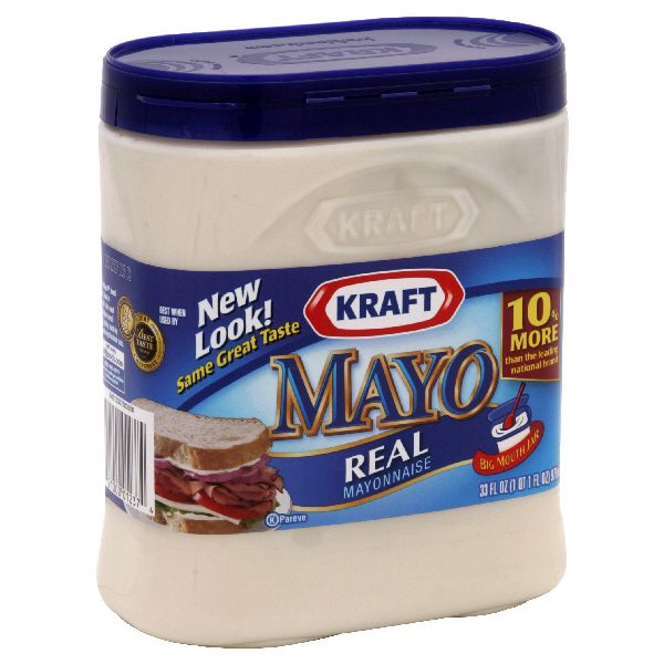 Kraft Mayo Mayonnaise, Real, 33 fl oz (1 qt 1 fl oz) 976 ml