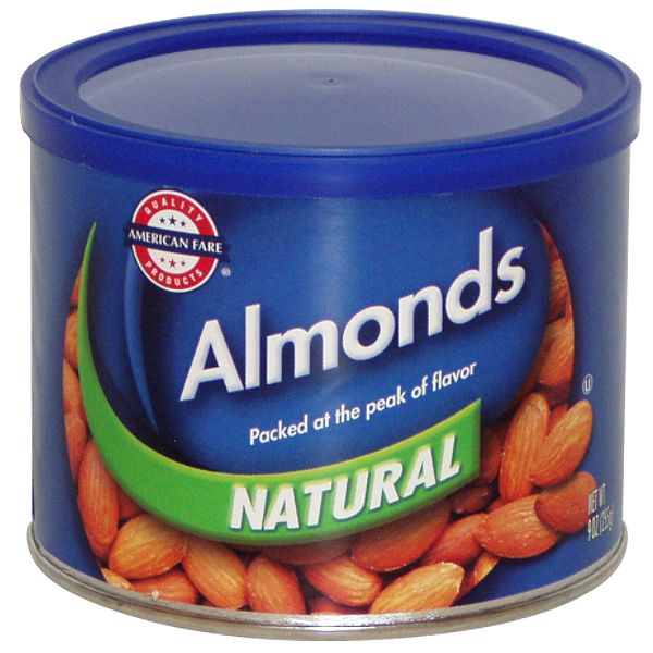 American Fare Natural Almonds 9 Ounce Can 72148211