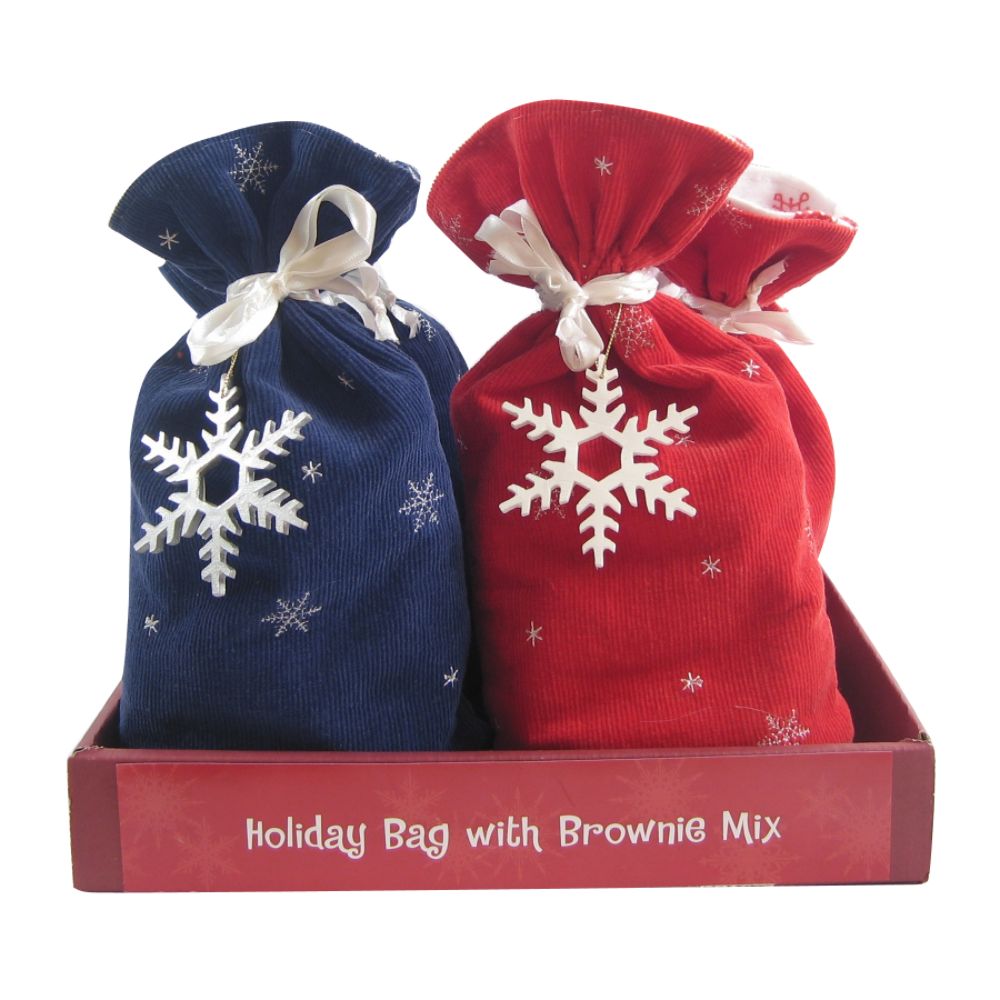Decorative Snowflake Gift Bag with Gourmet Brownie Mix at Kmart.com