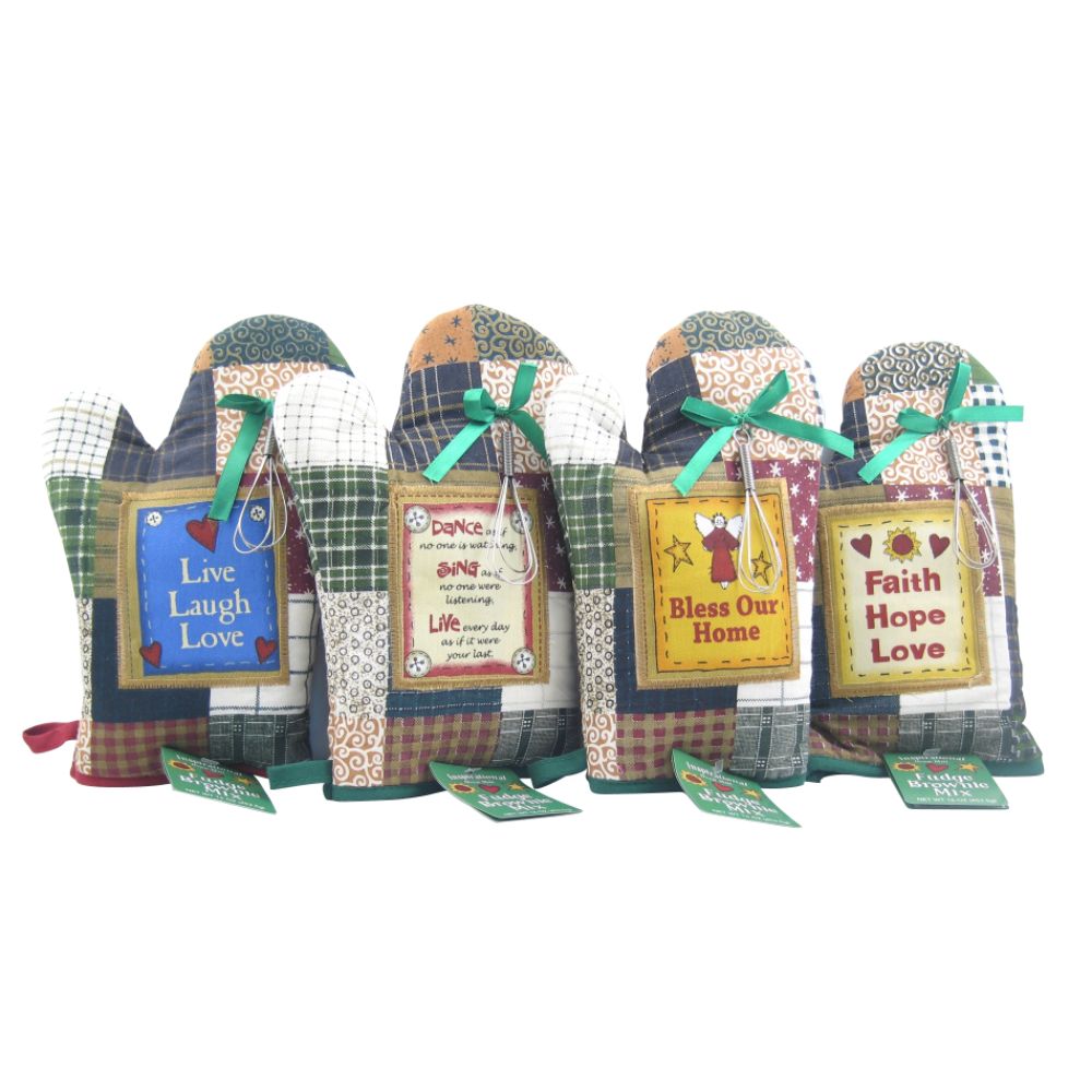 Bay Island Inspirational and Plaid Oven Mitts Gift Set at Kmart.com