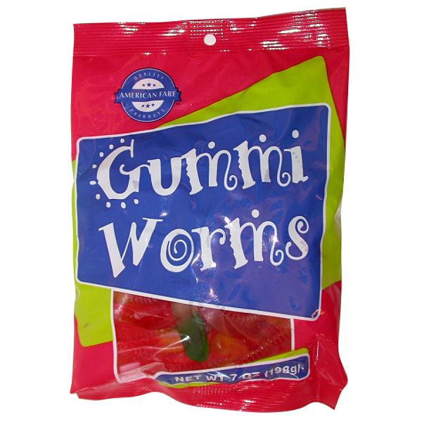 American Fare Gummi Worms 7 Ounce Bag 79906011