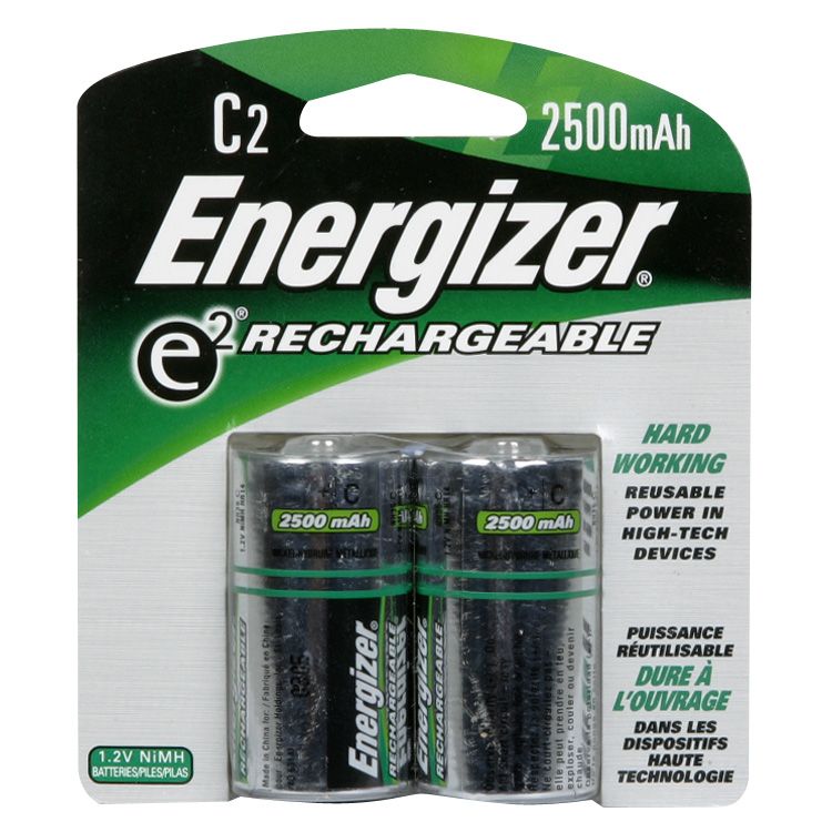Energizer E2 Rechargeable C Battery 2 pack
