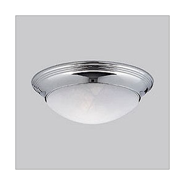 Ceiling Fixtures Progress Alabaster Glass Chrome Flush Mount PG2373