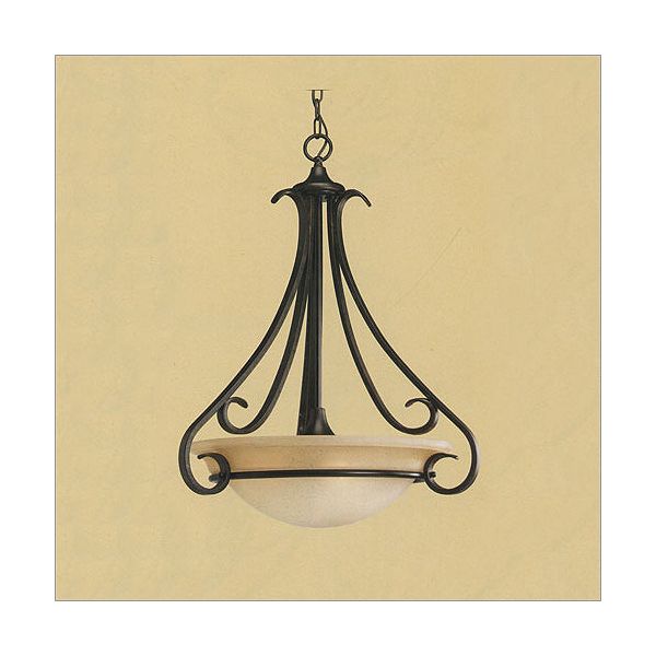 Lighting Progress Torino Three-light Inverted Pendant In Forged Bronze pg6214
