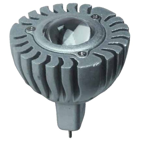 Sunlite 3 Watt, MR16 Mini Reflector, 1 LED, 3500K, 120 Volt, Bi-Pin Base Bulb