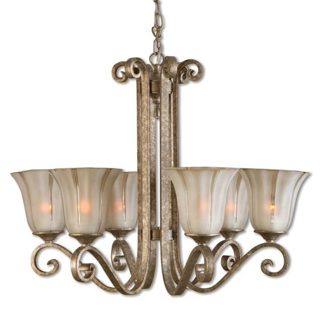 The Uttermost Company Lyon, 6 Lt Chandelier