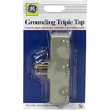 GE Heavy Duty Grounding Triple Tap, 1875 Watts Maximum, 1 grounding triple tap at Kmart.com