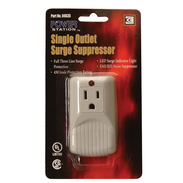 Coleman Cable Single Outlet Surge Protector