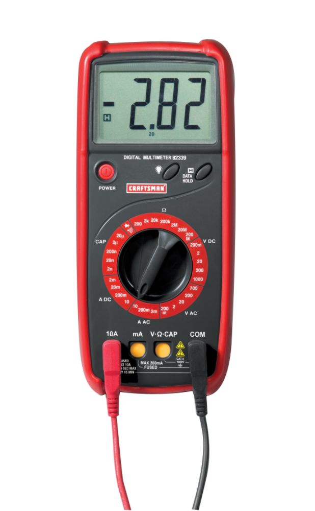 craftsman multimeter 82082 manual