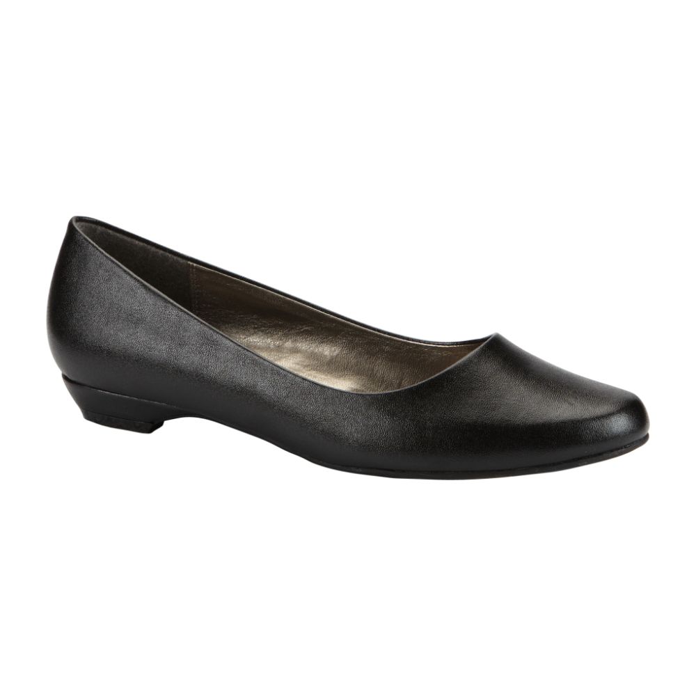 Basic Editions Women's Irene Round Toe Skimmer WW - Black at Kmart.com