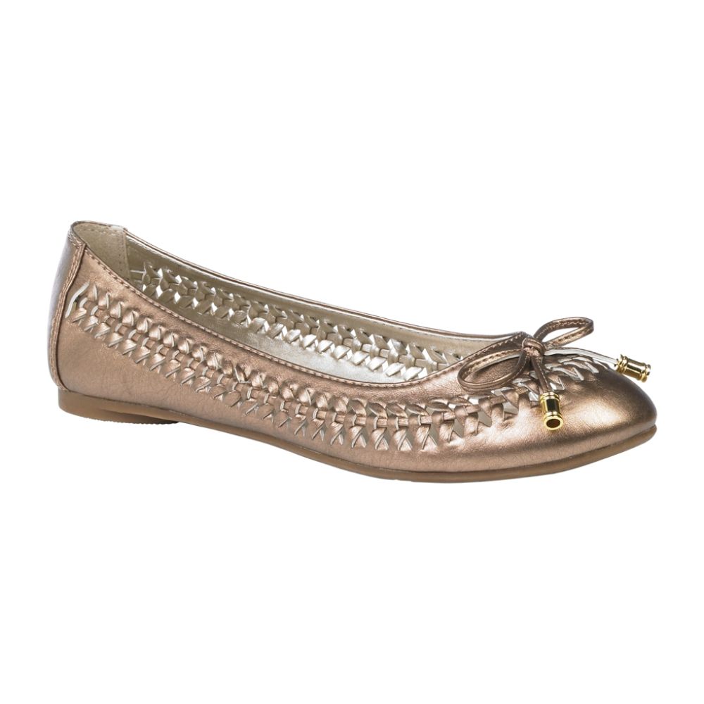 Piper & Blue Women's Emerald Woven Flat - Bronze