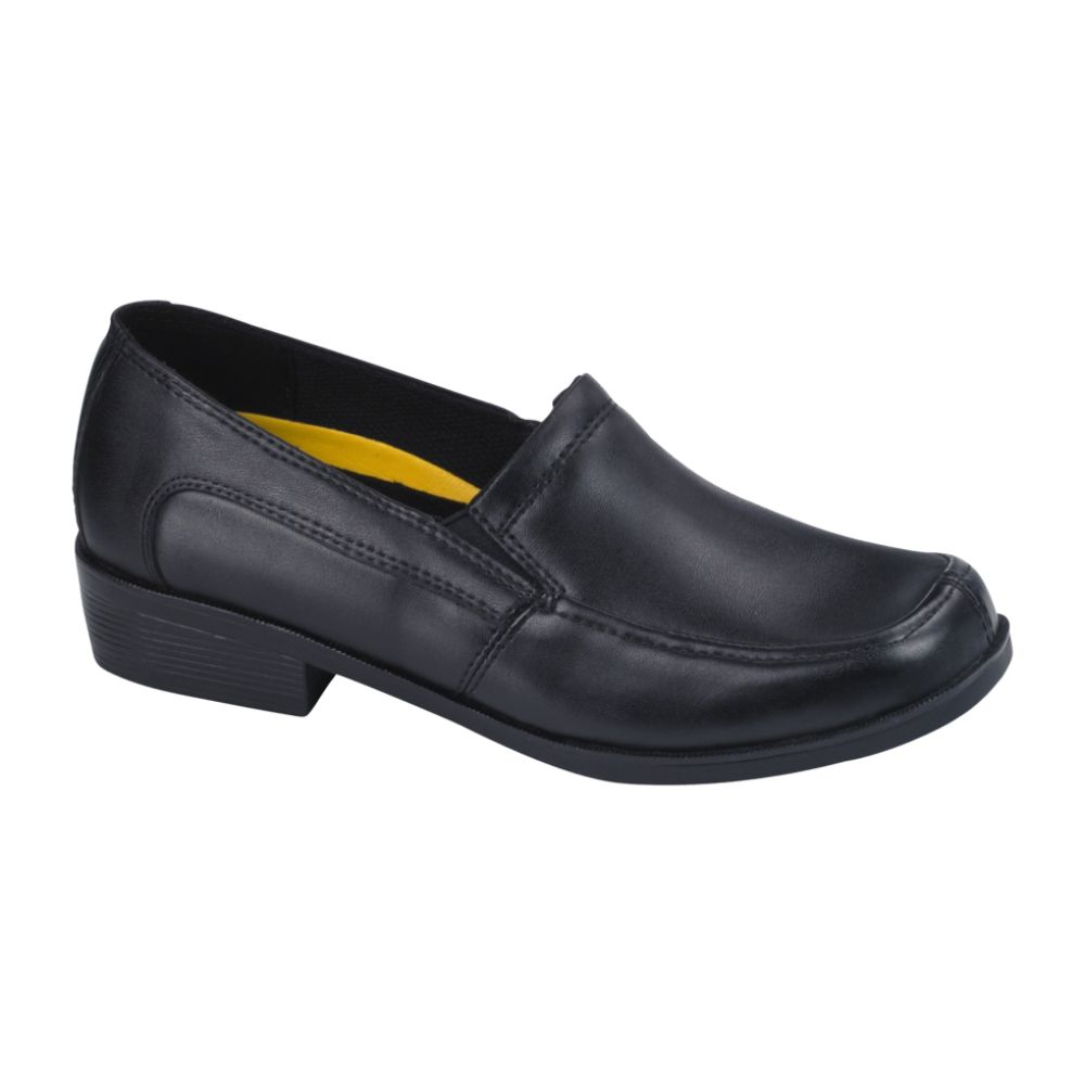 Women Slip Work Shoes on Safetrax Men S Naomi Leather Non Skid Shoe   Black