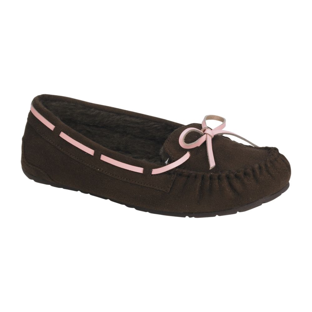 Route 66 Women's Zarlow Micro Suede Moc Slipper - Brown