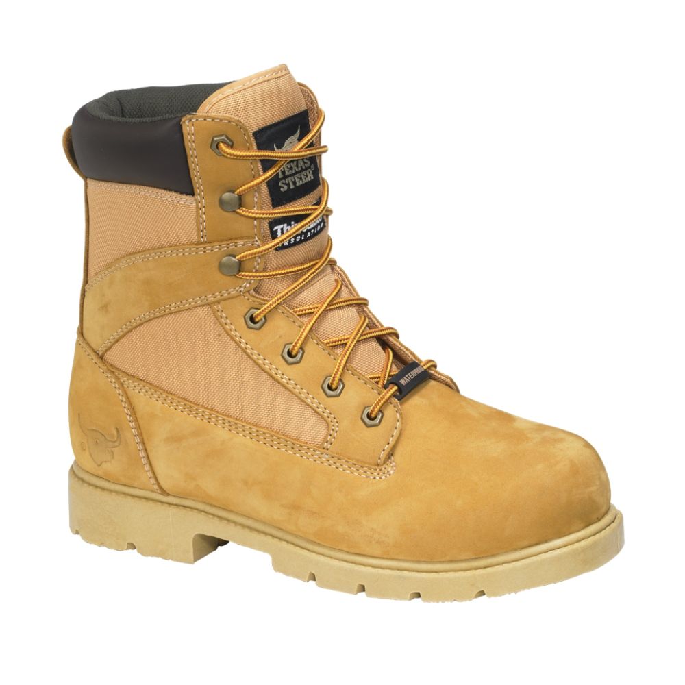 Texas Steer Men's Komansky Steel Toe Work Boot WW - Beige at Kmart.com