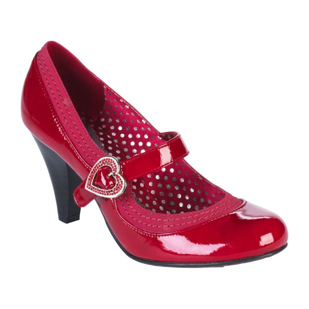 Bongo Womens Femy Mary Jane Pump - Red