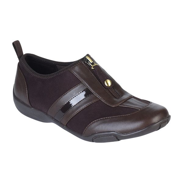 Airstep Women&rsquo;s Saryna Center Zipper Sport Shoe - Brown 25332040