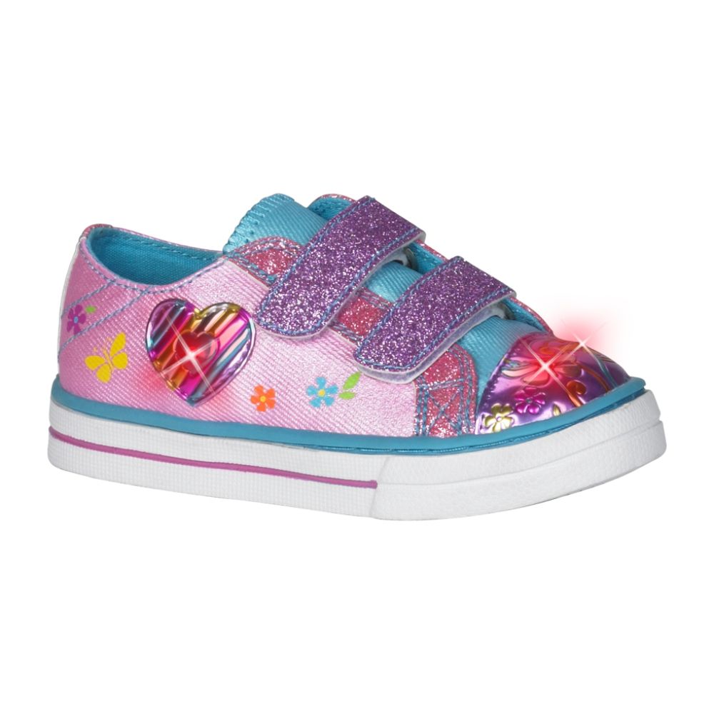 Toddler Girls' Paisley 2 Strap Light Up Athletic Shoe - Pink