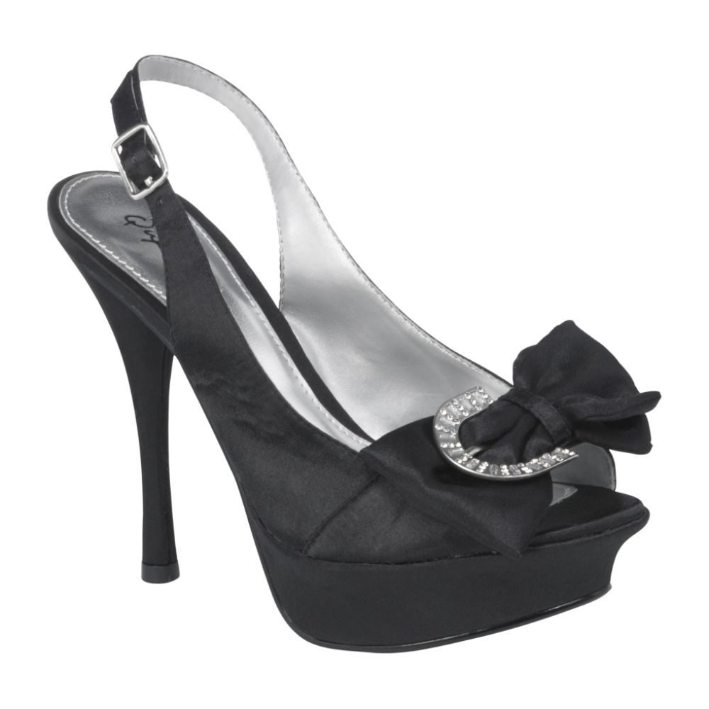 Qupid Women's Anya Open Toe Slingback Sandal - Black at Kmart.com