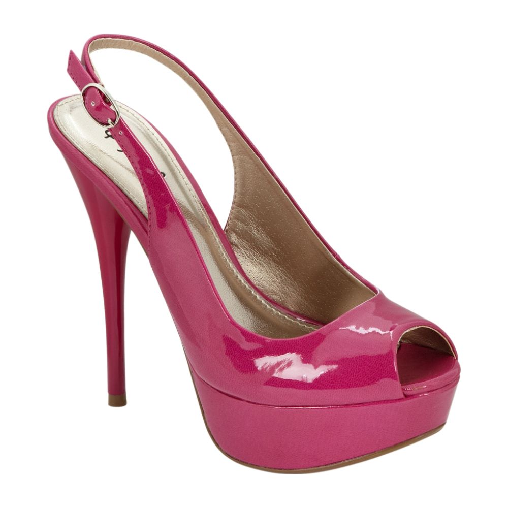 Women's Trali Peep Toe Slingback Pump - Fuchsia