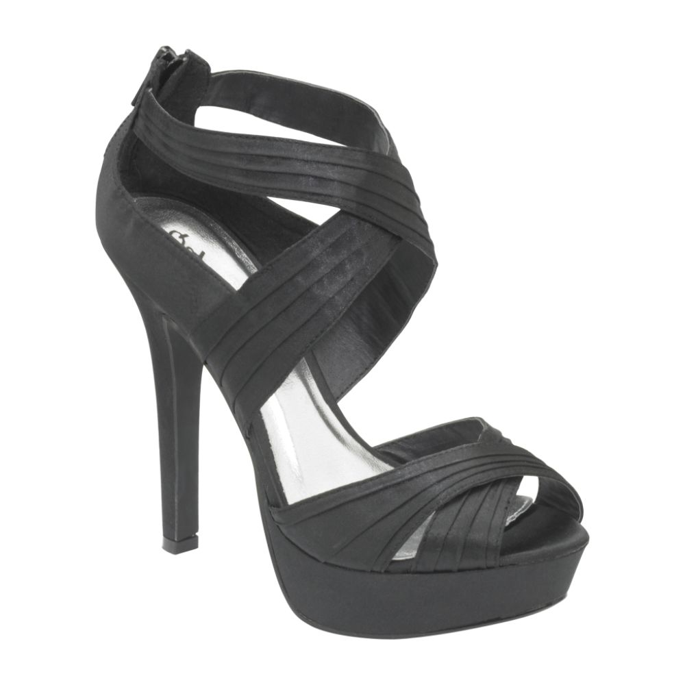 Qupid Women's Zae Open Toe Multi-Strap Sandal - Black at Kmart.com