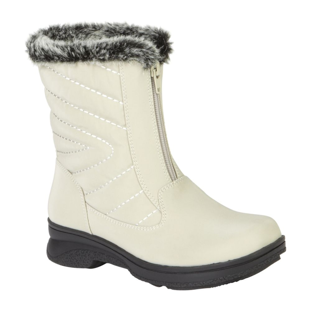 Athletech Women's Trixie Short Vylon Boot - Cream at Kmart.com