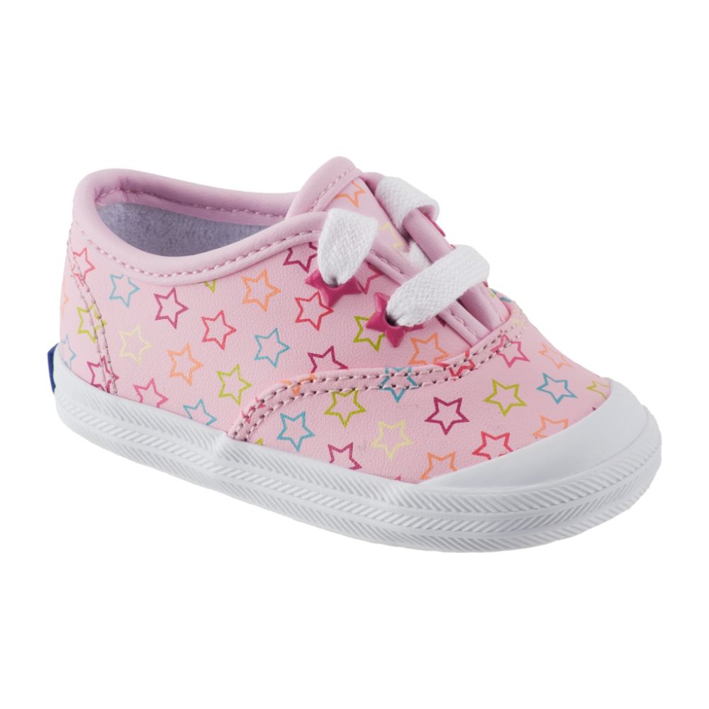 Keds Infant Girls' Champion Toe Cap Lace - Pink/Stars at Sears.com