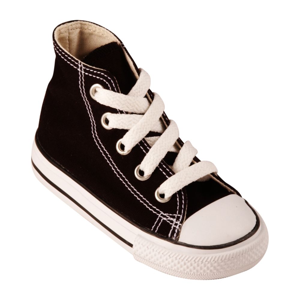 High   Star Converse on Converse Toddler Chuck Taylor All Star High Top Shoe   Black