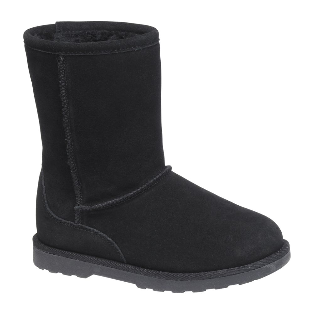 Melrose Avenue Youth Girls Penny Fur Lined Low Shaft Boot - Black