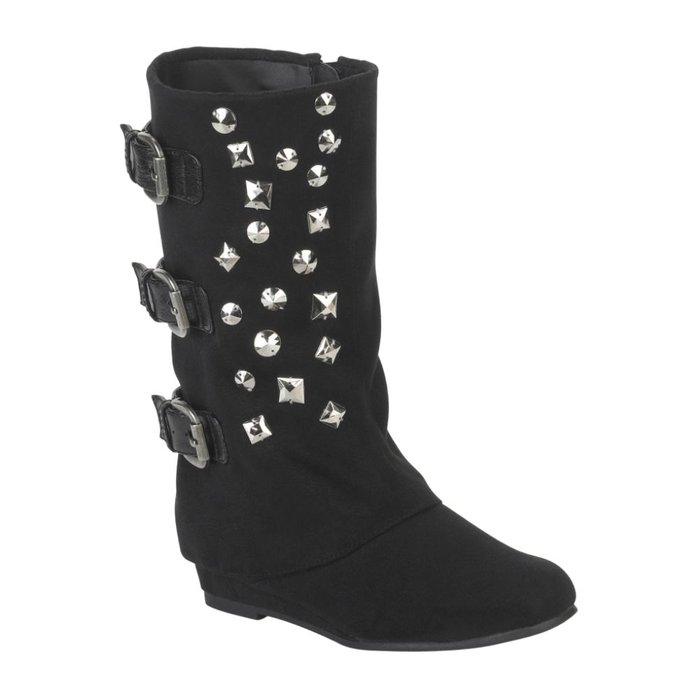Paris Blues Youth Girl Dacey Tall Cuff Boot - Black