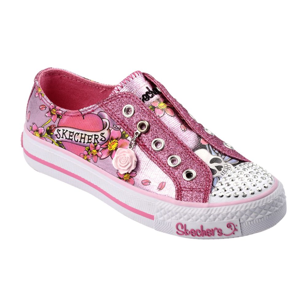 Skechers Girls' Twinkletoes Glitterazzi Shoe  - Multi